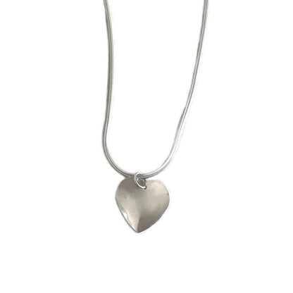 FREESIA - CHUNKY SILVER NECKLACE IN STAINLESS STEEL