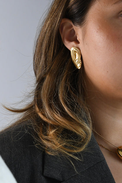 ACACIA - GOLD EARRINGS WITH 18K GOLD PLATING WATERPROOF