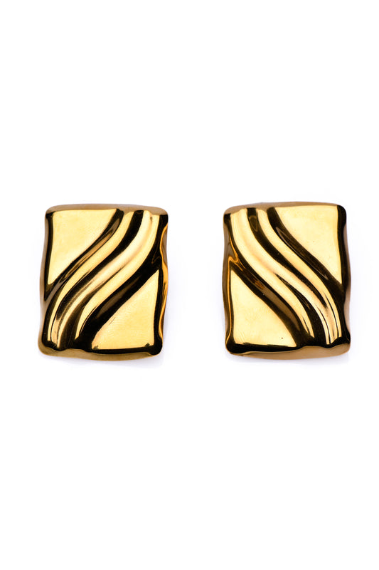 SAGE - GOLD EARRINGS WITH 18K GOLD PLATING WATERPROOF