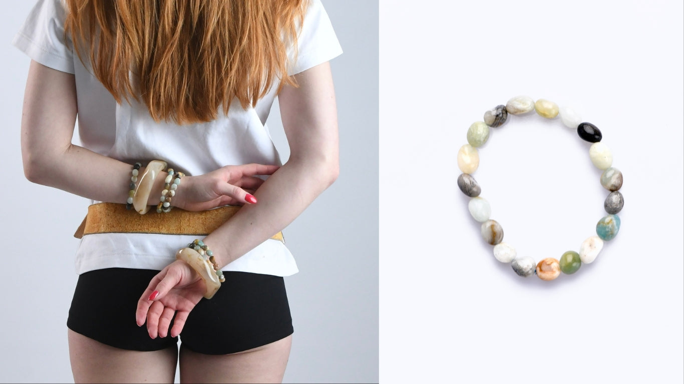 CYME - BEADED STONE BRACELET