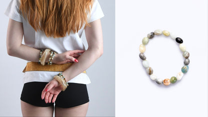 CYME - BEADED STONE BRACELET