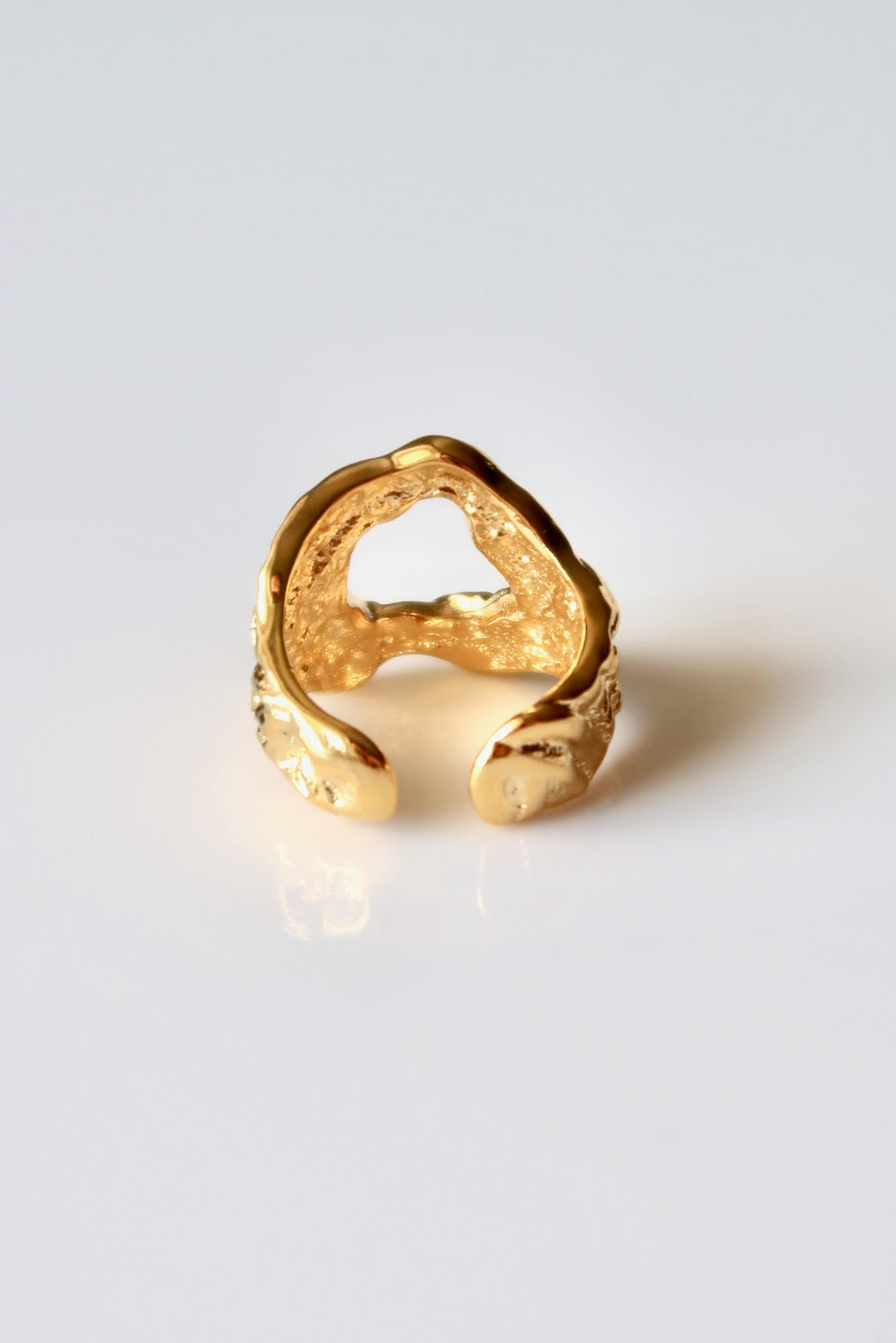 JASMINE - GOLD RING IN SOLID 925 STERLING SILVER WITH 18K GOLD PLATING WATERPROOF