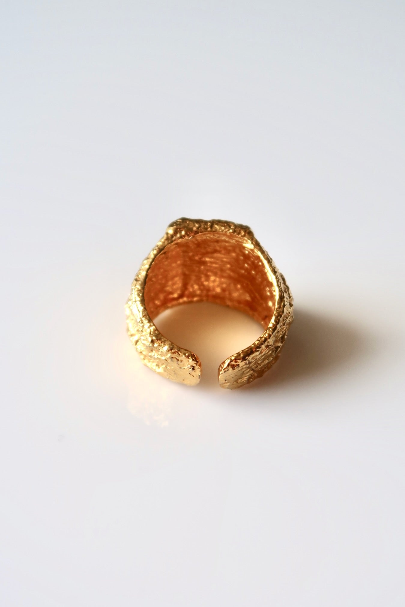 HYACINTH - GOLD RING IN SOLID 925 STERLING SILVER WITH 18K GOLD PLATING WATERPROOF