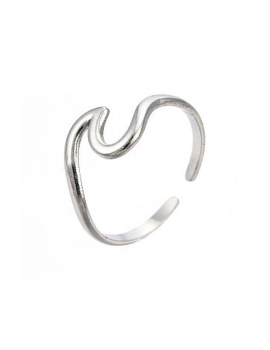 ASTER - SILVER RING IN STAINLESS STEEL